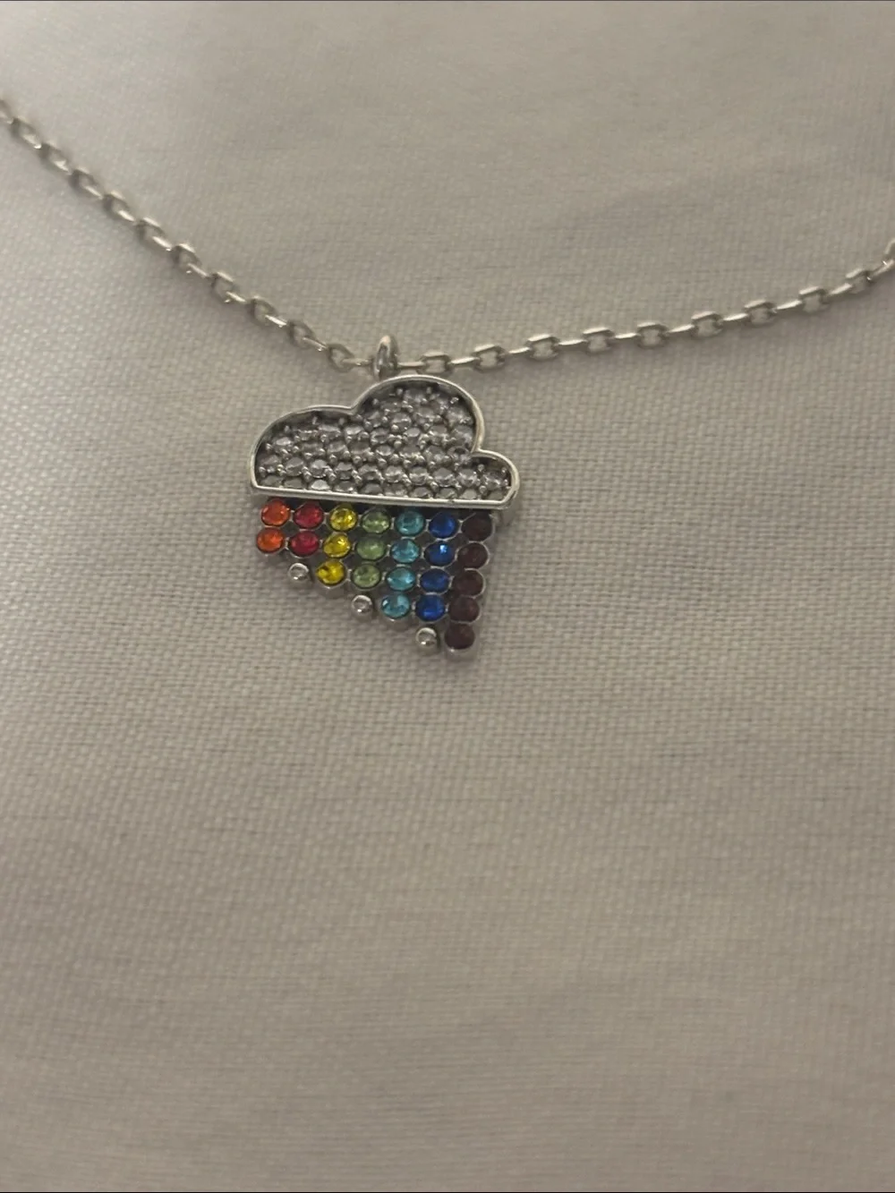 NWT Kate Spade Into The Sky Mini Pendant Necklace - Limited Edition Pride 2020